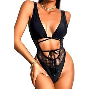 EHSUYAB Sexy One Piece Swimsuit for Women, Plunge Swimsuits Bathing Suits High